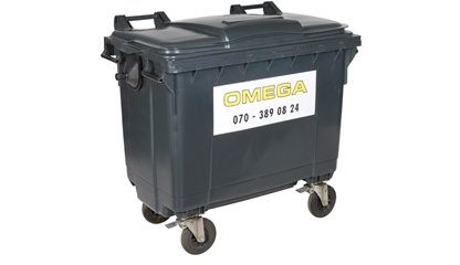 Omega Containers - 660 liter rolcontainer kunststof