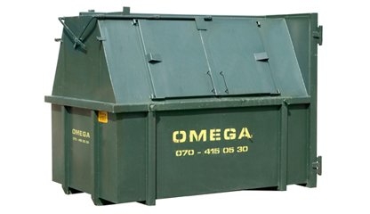 Omega Containers - 10m3 gesloten afzetcontainer