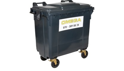Omega Containers - 750 liter rolcontainer kunststof