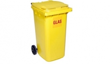 Omega Containers - 240 liter rolcontainer kunststof glas