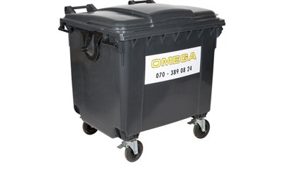 Omega Containers - 1000 liter rolcontainer kunststof