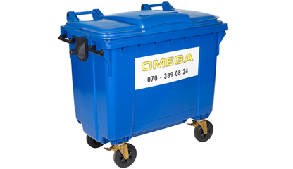 Omega Containers - 660 liter rolcontainer kunststof PK